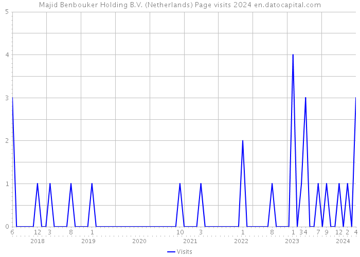 Majid Benbouker Holding B.V. (Netherlands) Page visits 2024 