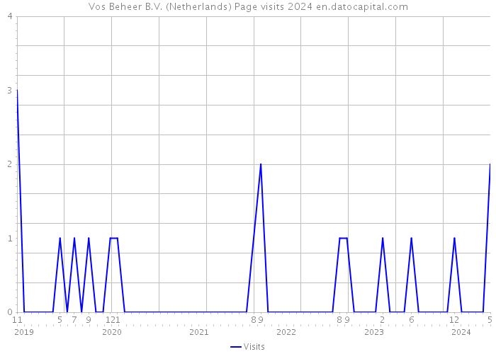 Vos Beheer B.V. (Netherlands) Page visits 2024 