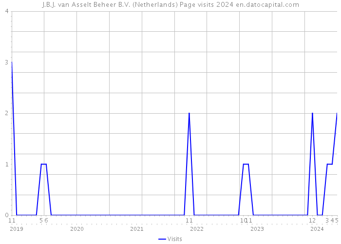 J.B.J. van Asselt Beheer B.V. (Netherlands) Page visits 2024 