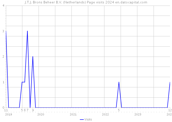 J.T.J. Brons Beheer B.V. (Netherlands) Page visits 2024 