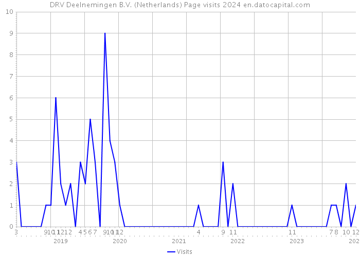 DRV Deelnemingen B.V. (Netherlands) Page visits 2024 