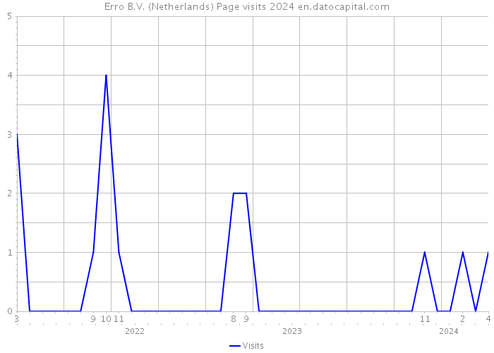 Erro B.V. (Netherlands) Page visits 2024 