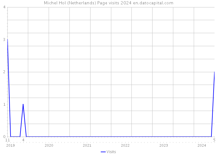 Michel Hol (Netherlands) Page visits 2024 