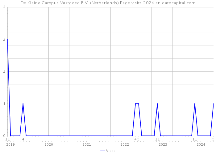 De Kleine Campus Vastgoed B.V. (Netherlands) Page visits 2024 