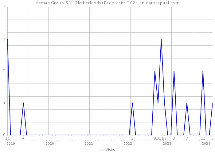 Acmaa Group B.V. (Netherlands) Page visits 2024 