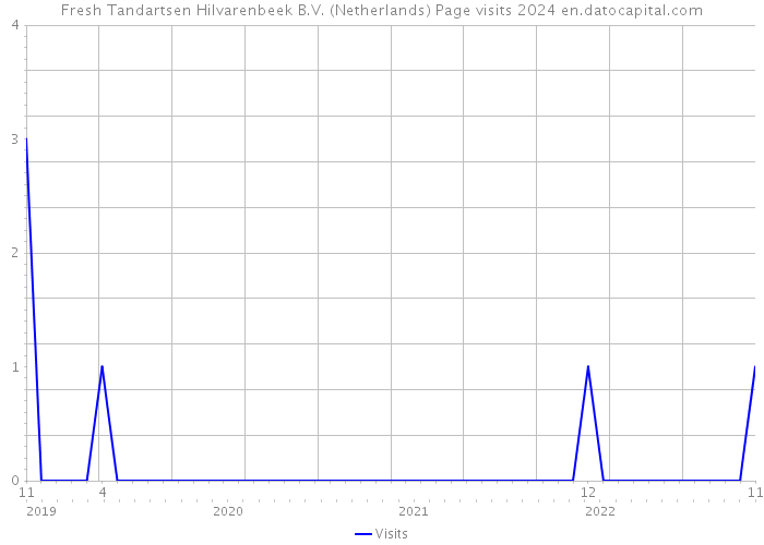 Fresh Tandartsen Hilvarenbeek B.V. (Netherlands) Page visits 2024 