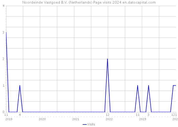 Noordeinde Vastgoed B.V. (Netherlands) Page visits 2024 