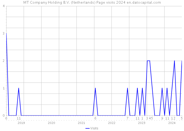 MT Company Holding B.V. (Netherlands) Page visits 2024 