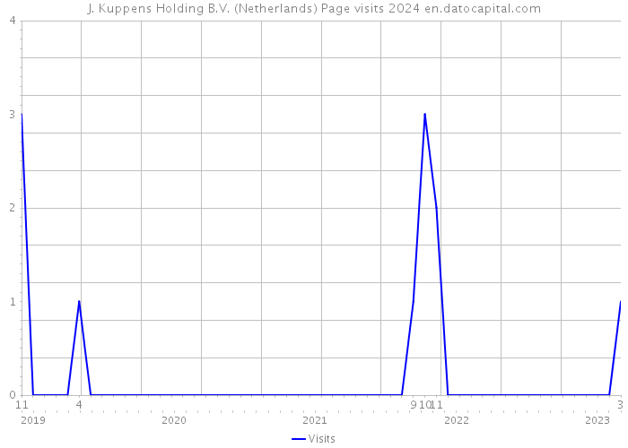 J. Kuppens Holding B.V. (Netherlands) Page visits 2024 