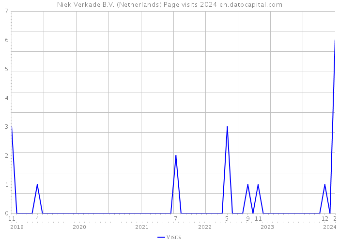 Niek Verkade B.V. (Netherlands) Page visits 2024 