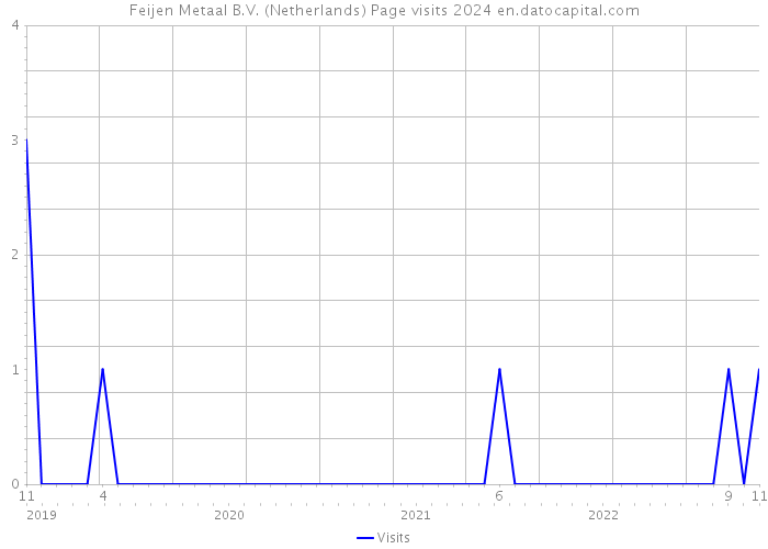 Feijen Metaal B.V. (Netherlands) Page visits 2024 