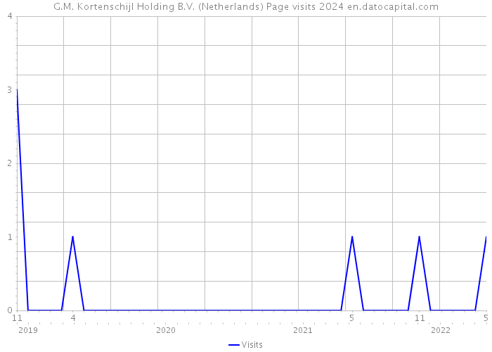 G.M. Kortenschijl Holding B.V. (Netherlands) Page visits 2024 