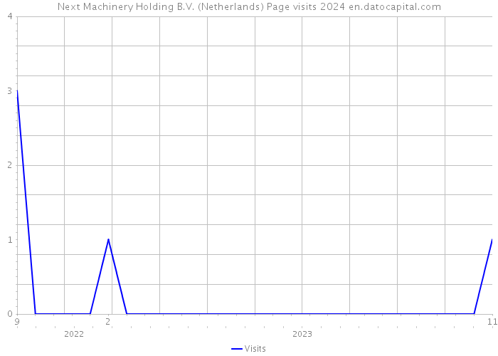 Next Machinery Holding B.V. (Netherlands) Page visits 2024 