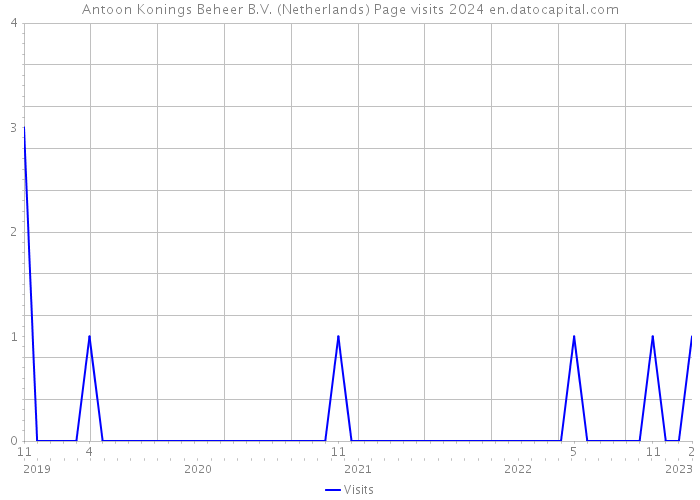 Antoon Konings Beheer B.V. (Netherlands) Page visits 2024 