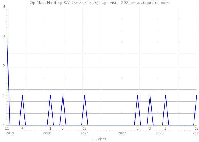 Op Maat Holding B.V. (Netherlands) Page visits 2024 