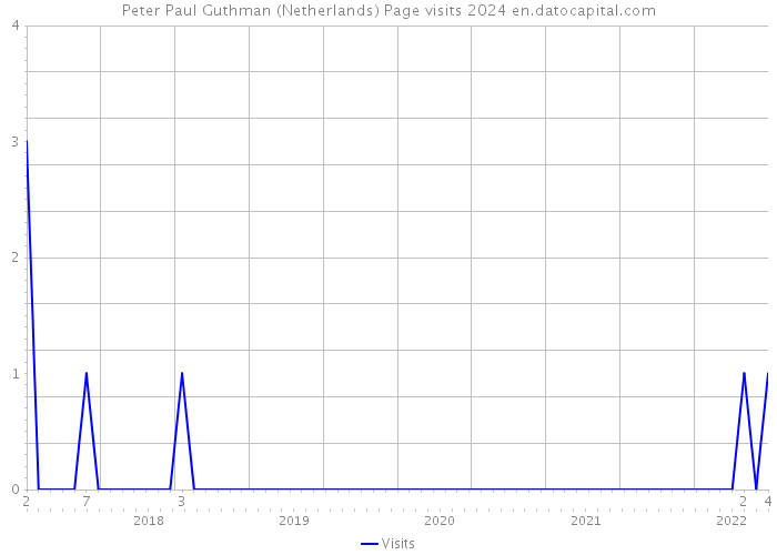 Peter Paul Guthman (Netherlands) Page visits 2024 