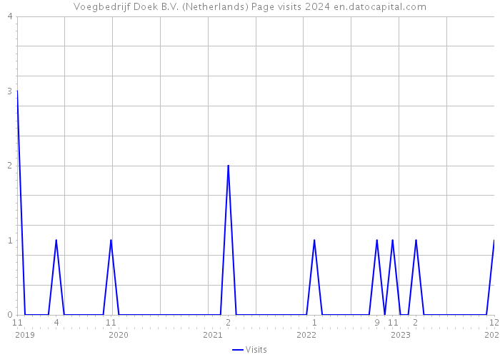 Voegbedrijf Doek B.V. (Netherlands) Page visits 2024 