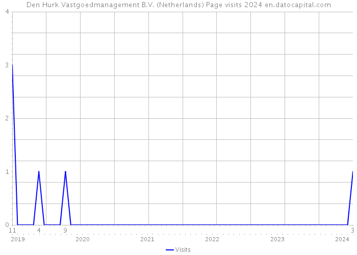 Den Hurk Vastgoedmanagement B.V. (Netherlands) Page visits 2024 