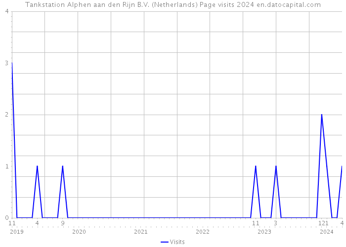 Tankstation Alphen aan den Rijn B.V. (Netherlands) Page visits 2024 