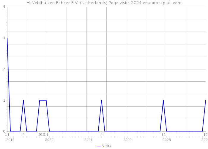 H. Veldhuizen Beheer B.V. (Netherlands) Page visits 2024 