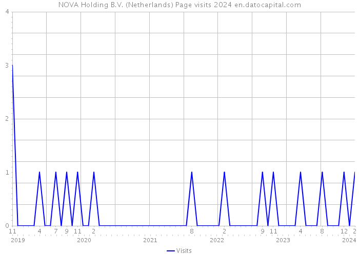 NOVA Holding B.V. (Netherlands) Page visits 2024 