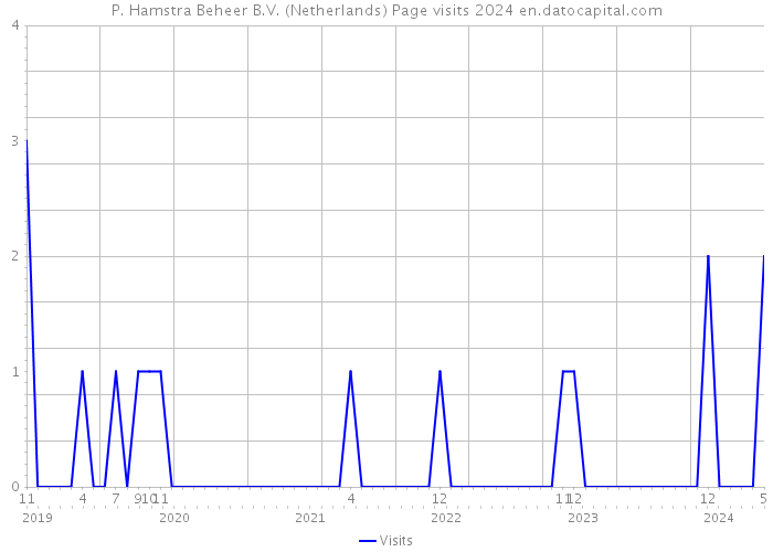 P. Hamstra Beheer B.V. (Netherlands) Page visits 2024 
