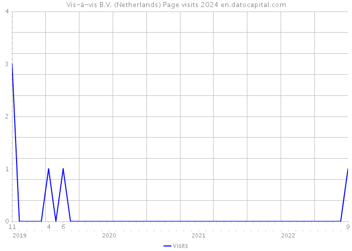Vis-à-vis B.V. (Netherlands) Page visits 2024 