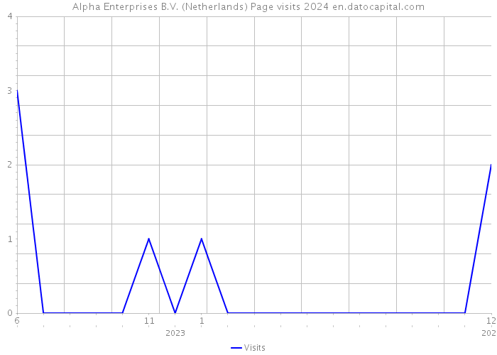Alpha Enterprises B.V. (Netherlands) Page visits 2024 