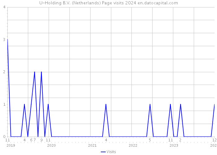 U-Holding B.V. (Netherlands) Page visits 2024 