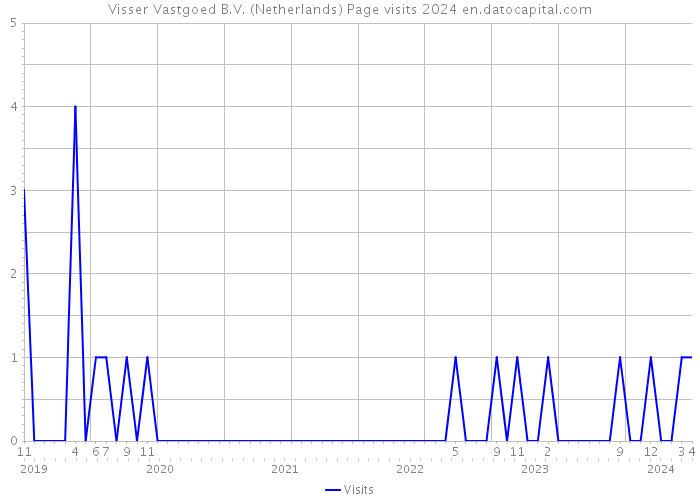 Visser Vastgoed B.V. (Netherlands) Page visits 2024 