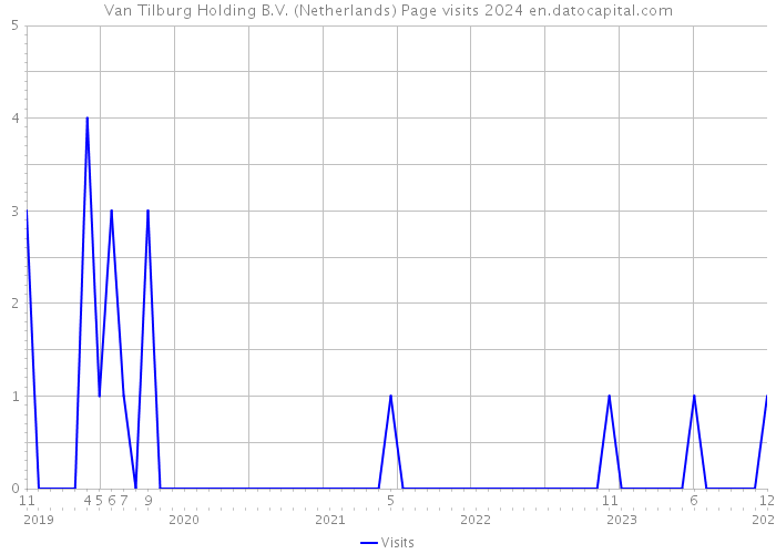 Van Tilburg Holding B.V. (Netherlands) Page visits 2024 