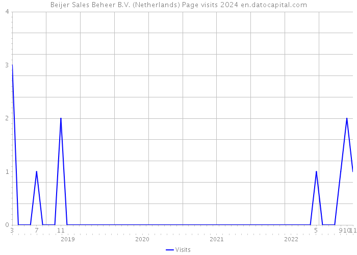 Beijer Sales Beheer B.V. (Netherlands) Page visits 2024 