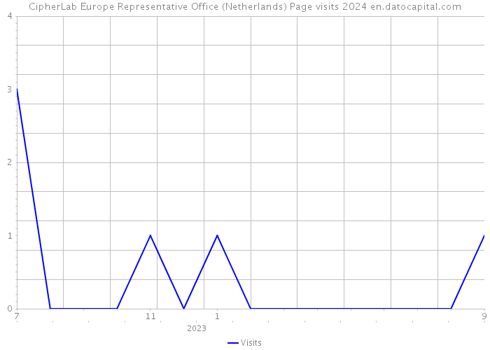 CipherLab Europe Representative Office (Netherlands) Page visits 2024 