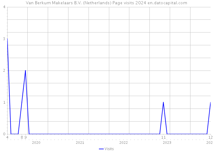 Van Berkum Makelaars B.V. (Netherlands) Page visits 2024 