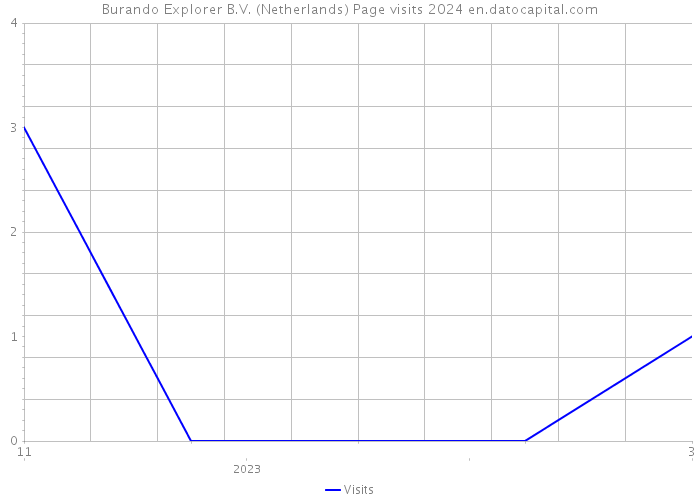 Burando Explorer B.V. (Netherlands) Page visits 2024 