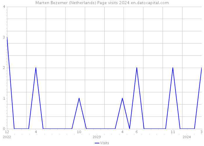 Marten Bezemer (Netherlands) Page visits 2024 