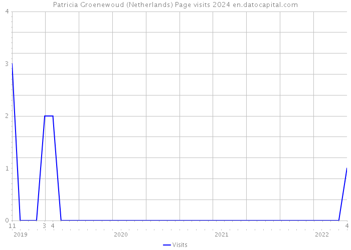 Patricia Groenewoud (Netherlands) Page visits 2024 