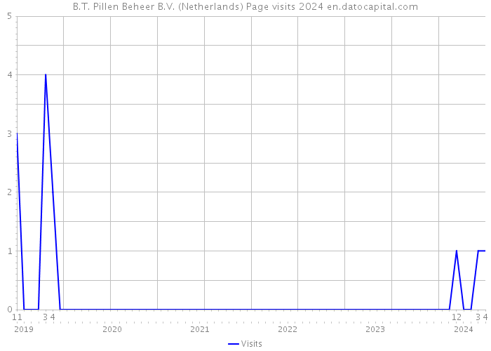 B.T. Pillen Beheer B.V. (Netherlands) Page visits 2024 