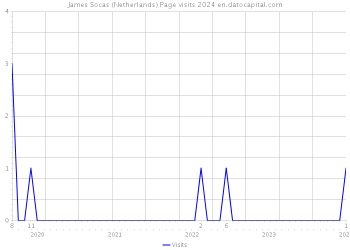 James Socas (Netherlands) Page visits 2024 