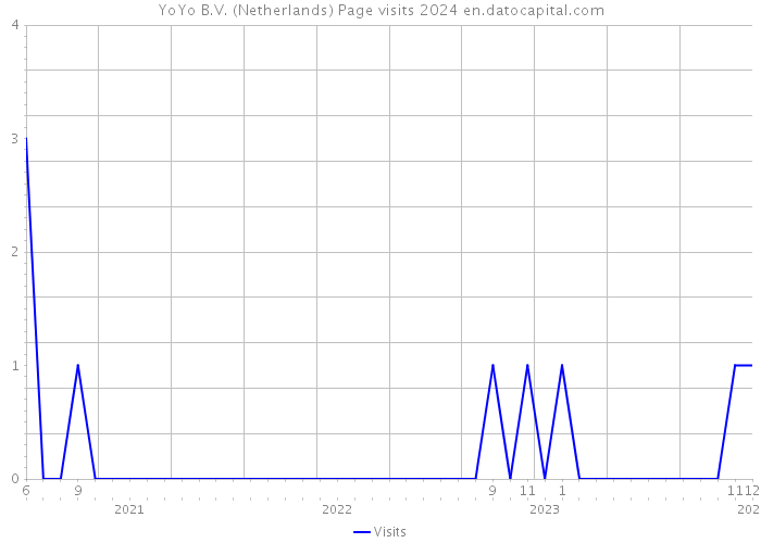 YoYo B.V. (Netherlands) Page visits 2024 