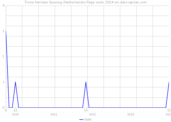 Toine Herman Seesing (Netherlands) Page visits 2024 