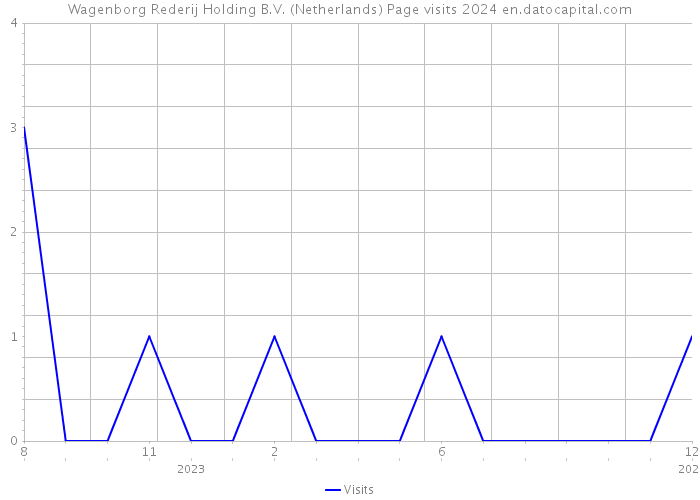 Wagenborg Rederij Holding B.V. (Netherlands) Page visits 2024 