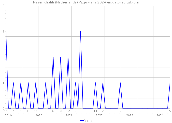 Naser Khalili (Netherlands) Page visits 2024 