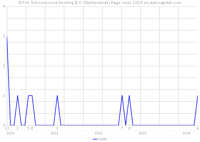 E.P.H. Schoonbrood Holding B.V. (Netherlands) Page visits 2024 