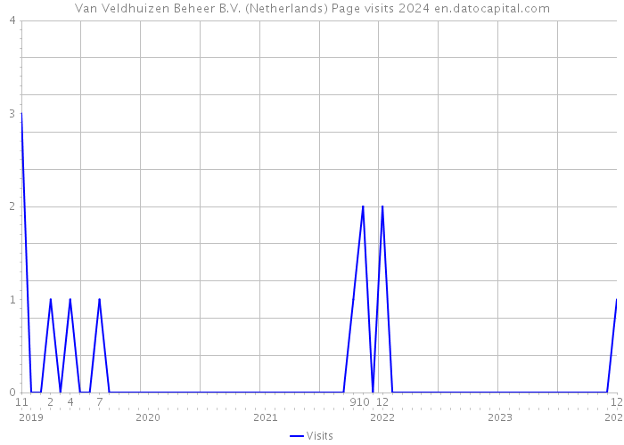 Van Veldhuizen Beheer B.V. (Netherlands) Page visits 2024 