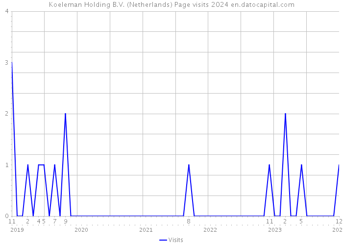 Koeleman Holding B.V. (Netherlands) Page visits 2024 