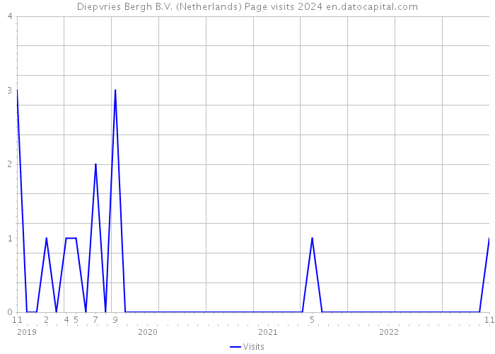 Diepvries Bergh B.V. (Netherlands) Page visits 2024 