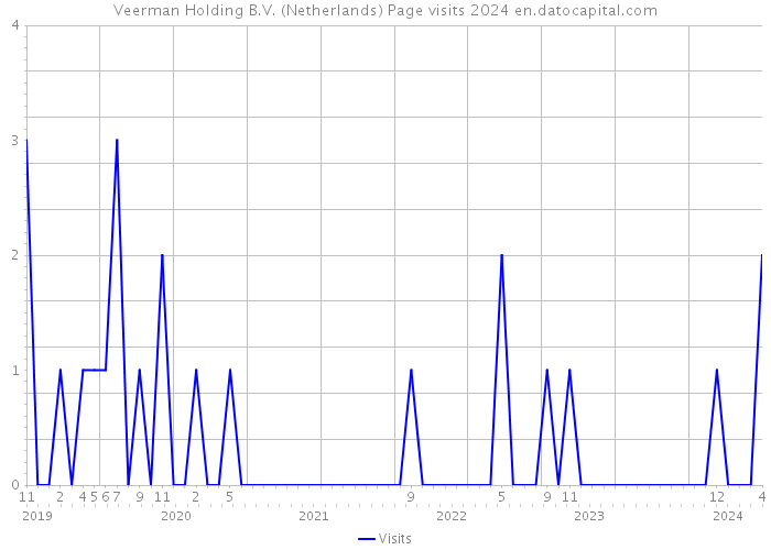 Veerman Holding B.V. (Netherlands) Page visits 2024 
