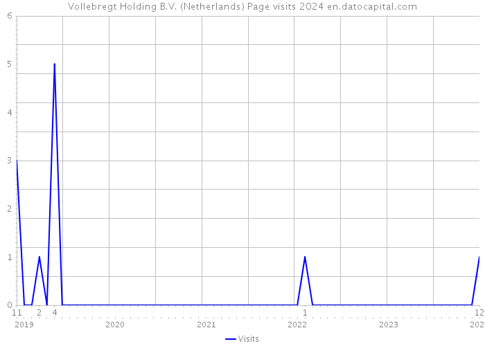 Vollebregt Holding B.V. (Netherlands) Page visits 2024 