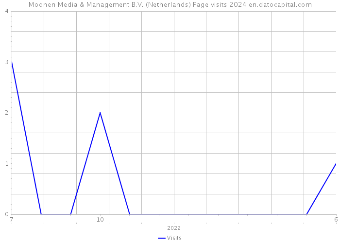 Moonen Media & Management B.V. (Netherlands) Page visits 2024 